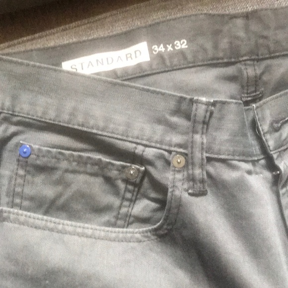 Barely Barely Used Gap Jeans 34/32 Dark Grey - Picture 2 of 4